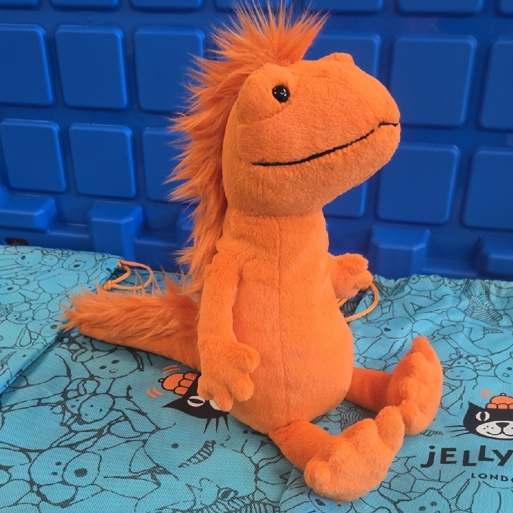 Retired! Jellycat Cruz Crested Newt NWT